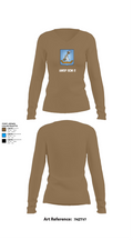 AMSP Sem 2 60045387 Women's Long Sleeve V-neck Shirt - 2