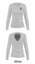 Cuyahoga Falls Police Department  Women's Long Sleeve V-neck Shirt - 11