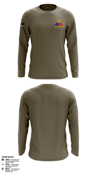 Long Sleeve Performance Shirt, 49th Armored, , Teamtime, Team time, sublimation, custom sports apparel, team uniforms, spirit wear, spiritwear, sports uniforms, custom shirts, team store, custom team store, fundraiser sports, apparel fundraiser