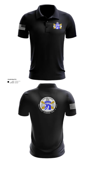 Short Sleeve Performance Polo, XVIII Airborne Corps G34 FIRES, Army, Teamtime, Team time, sublimation, custom sports apparel, team uniforms, spirit wear, spiritwear, sports uniforms, custom shirts, team store, custom team store, fundraiser sports, apparel fundraiser