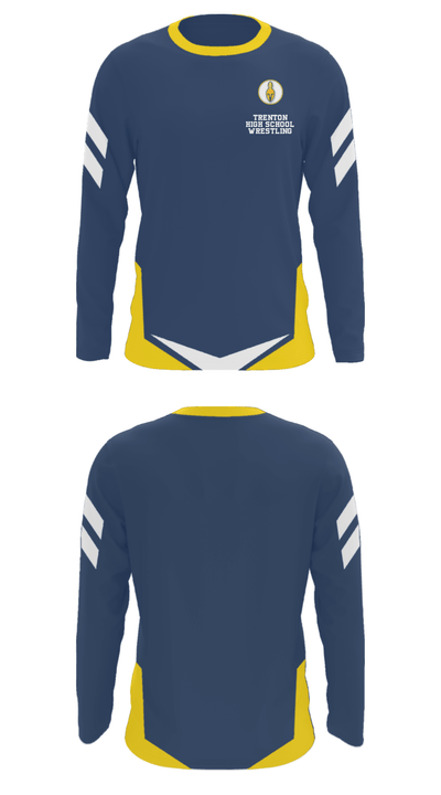Trenton High School Wrestling 85947770 Long Sleeve Performance Shirt - 35