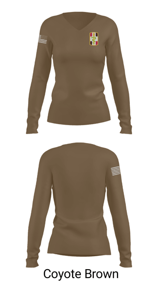Women's Long Sleeve Vneck Shirt, , Army, Teamtime, Team time, sublimation, custom sports apparel, team uniforms, spirit wear, spiritwear, sports uniforms, custom shirts, team store, custom team store, fundraiser sports, apparel fundraiser