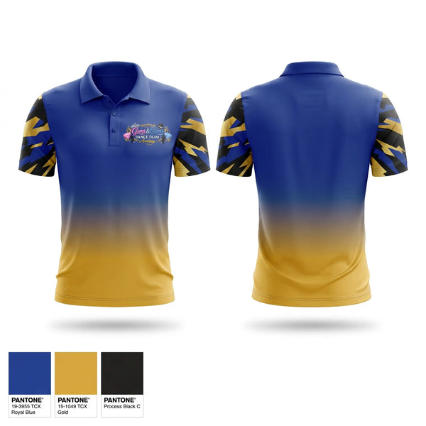 Short Sleeve Performance Polo, Gems and gents, Cheer, Teamtime, Team time, sublimation, custom sports apparel, team uniforms, spirit wear, spiritwear, sports uniforms, custom shirts, team store, custom team store, fundraiser sports, apparel fundraiser