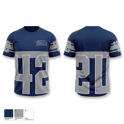 Central coast Bulls Soft Poly Tee Cotton Like Feel - 1