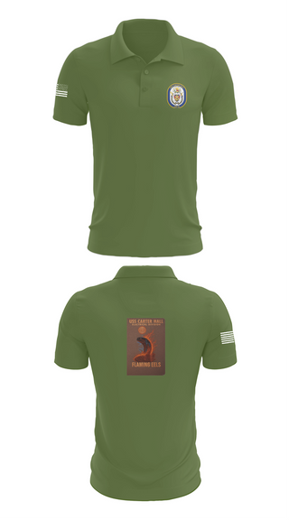 Short Sleeve Performance Polo, Uss Carter Hall, , Teamtime, Team time, sublimation, custom sports apparel, team uniforms, spirit wear, spiritwear, sports uniforms, custom shirts, team store, custom team store, fundraiser sports, apparel fundraiser