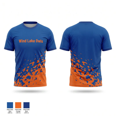 Wind Lake Owls Short Sleeve Performance Shirt - 1