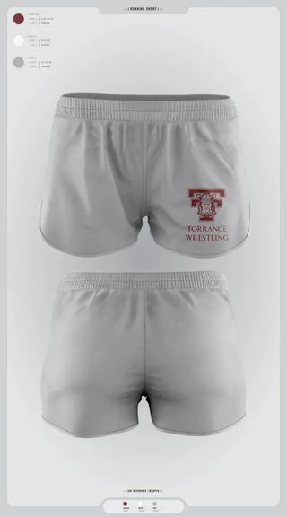 Womens Shorts, Torrance Wrestling, Wrestling, Teamtime, Team time, sublimation, custom sports apparel, team uniforms, spirit wear, spiritwear, sports uniforms, custom shirts, team store, custom team store, fundraiser sports, apparel fundraiser