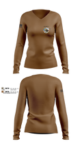 Seabees Women's Long Sleeve V-neck Shirt - 1