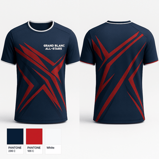 Short Sleeve Performance Shirt, Grand Blanc All-Stars, Men's Basketball, Teamtime, Team time, sublimation, custom sports apparel, team uniforms, spirit wear, spiritwear, sports uniforms, custom shirts, team store, custom team store, fundraiser sports, apparel fundraiser