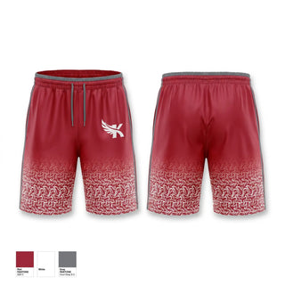 Athletic Shorts With Pockets, Kaua’i Red Raiders, Cheer, Teamtime, Team time, sublimation, custom sports apparel, team uniforms, spirit wear, spiritwear, sports uniforms, custom shirts, team store, custom team store, fundraiser sports, apparel fundraiser