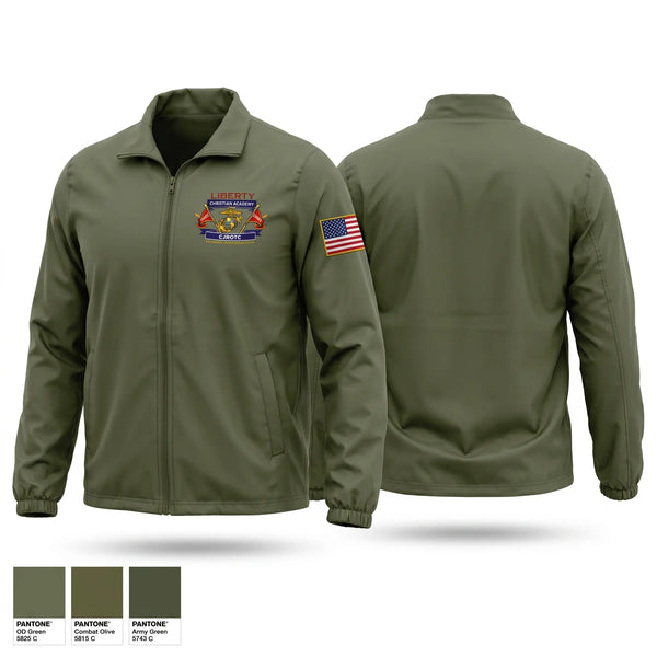 Windbreaker, Liberty Christian Academy CJROTC, Marines, Teamtime, Team time, sublimation, custom sports apparel, team uniforms, spirit wear, spiritwear, sports uniforms, custom shirts, team store, custom team store, fundraiser sports, apparel fundraiser