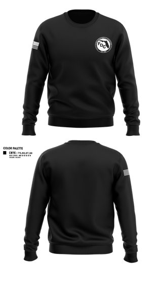 Crew Neck Sweatshirt, Florida Department of Corrections, Police, Teamtime, Team time, sublimation, custom sports apparel, team uniforms, spirit wear, spiritwear, sports uniforms, custom shirts, team store, custom team store, fundraiser sports, apparel fundraiser