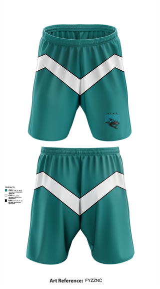 Athletic Shorts With Pockets, Rosemary Clarke Middle School Cheer, Cheer, Teamtime, Team time, sublimation, custom sports apparel, team uniforms, spirit wear, spiritwear, sports uniforms, custom shirts, team store, custom team store, fundraiser sports, apparel fundraiser