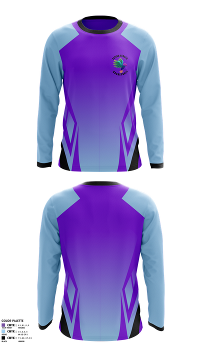 Flying Ferets Long Sleeve Performance Shirt 1