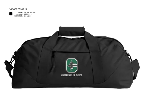 Duffle Bag, Coopersville Dance Team, Spirit Store, Teamtime, Team time, sublimation, custom sports apparel, team uniforms, spirit wear, spiritwear, sports uniforms, custom shirts, team store, custom team store, fundraiser sports, apparel fundraiser