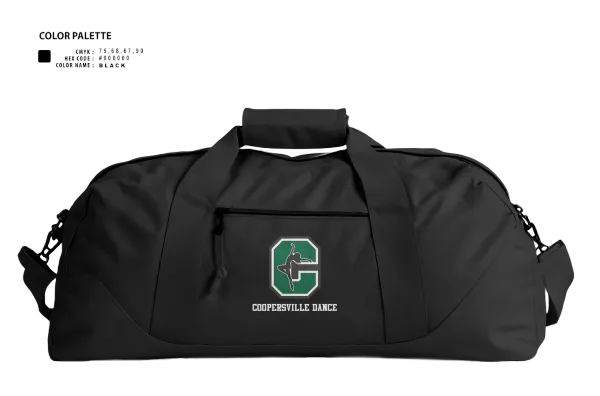 Duffle Bag, Coopersville Dance Team, Spirit Store, Teamtime, Team time, sublimation, custom sports apparel, team uniforms, spirit wear, spiritwear, sports uniforms, custom shirts, team store, custom team store, fundraiser sports, apparel fundraiser
