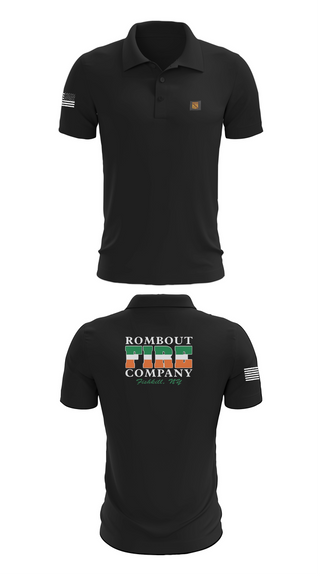 Short Sleeve Performance Polo, Rombout Fire Company, Fire Department, Teamtime, Team time, sublimation, custom sports apparel, team uniforms, spirit wear, spiritwear, sports uniforms, custom shirts, team store, custom team store, fundraiser sports, apparel fundraiser