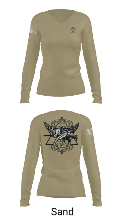 sert 65452085 Women's Long Sleeve V-neck Shirt - 92