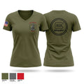 43rd WMD CST Women's Short Sleeve V-neck Shirt - 1