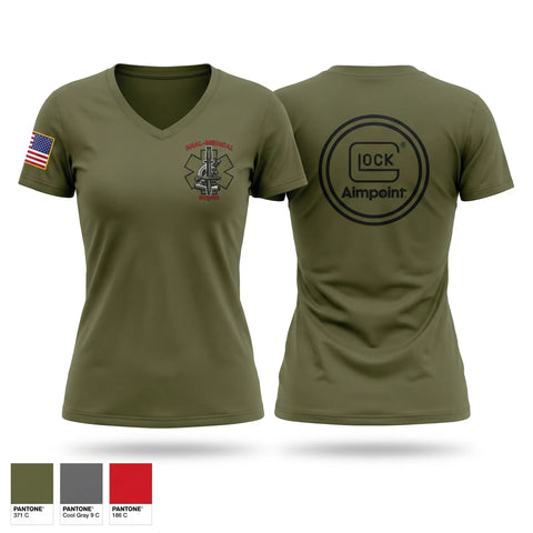 Womens Short Sleeve Vneck Shirt, 43rd WMD CST, National Guard, Teamtime, Team time, sublimation, custom sports apparel, team uniforms, spirit wear, spiritwear, sports uniforms, custom shirts, team store, custom team store, fundraiser sports, apparel fundraiser