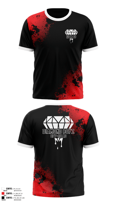 Diamond Boyz Off-Road 17111815 Short Sleeve Performance Shirt - 1