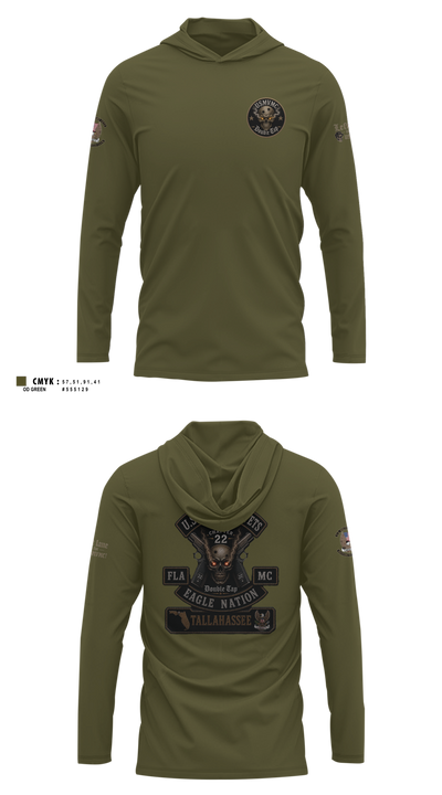USMVMC Double Tap Long Sleeve Hooded Sun Shirt - 2