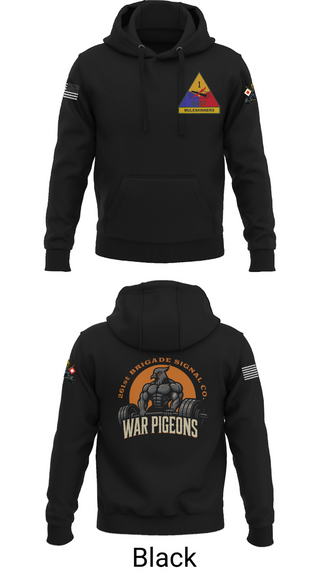 Hoodie, 261st War Pigeons, Army, Teamtime, Team time, sublimation, custom sports apparel, team uniforms, spirit wear, spiritwear, sports uniforms, custom shirts, team store, custom team store, fundraiser sports, apparel fundraiser