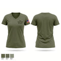 2nd warfare division Women's Short Sleeve V-neck Shirt - 1