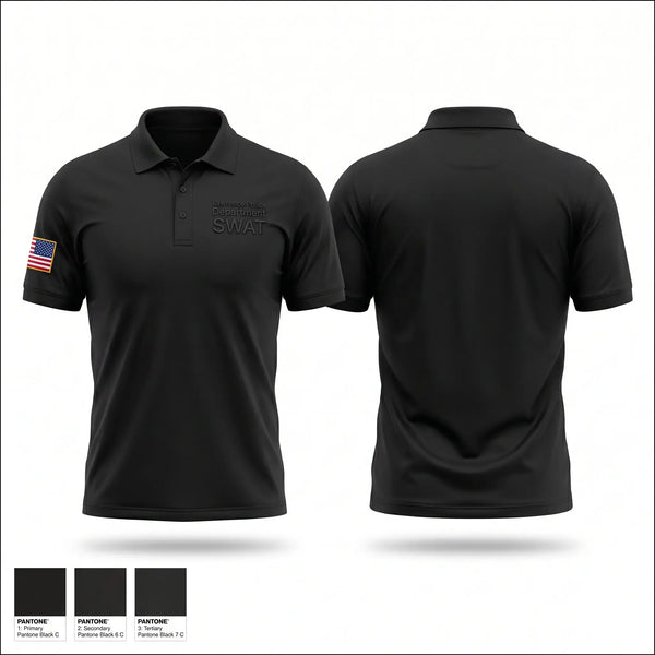 Short Sleeve Performance Polo, Lawrence Police Department SWAT, Police, Teamtime, Team time, sublimation, custom sports apparel, team uniforms, spirit wear, spiritwear, sports uniforms, custom shirts, team store, custom team store, fundraiser sports, apparel fundraiser