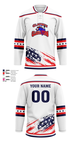 Hockey Jersey, Gladwin Gladiators, Ice Hockey, Teamtime, Team time, sublimation, custom sports apparel, team uniforms, spirit wear, spiritwear, sports uniforms, custom shirts, team store, custom team store, fundraiser sports, apparel fundraiser