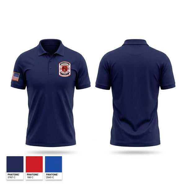 Short Sleeve Performance Polo, Bay Springs Fire Department, Fire Department, Teamtime, Team time, sublimation, custom sports apparel, team uniforms, spirit wear, spiritwear, sports uniforms, custom shirts, team store, custom team store, fundraiser sports, apparel fundraiser