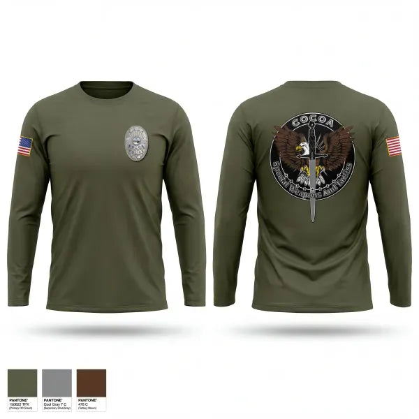 Long Sleeve Performance Shirt, COCOA SWAT, Police, Teamtime, Team time, sublimation, custom sports apparel, team uniforms, spirit wear, spiritwear, sports uniforms, custom shirts, team store, custom team store, fundraiser sports, apparel fundraiser