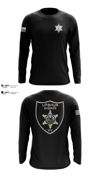 Long Sleeve Performance Shirt, Upshur County Sheriff’s Office, Police, Teamtime, Team time, sublimation, custom sports apparel, team uniforms, spirit wear, spiritwear, sports uniforms, custom shirts, team store, custom team store, fundraiser sports, apparel fundraiser