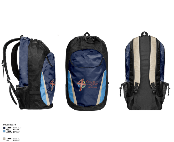 Gear Bag, Chapel of the Cross, , Teamtime, Team time, sublimation, custom sports apparel, team uniforms, spirit wear, spiritwear, sports uniforms, custom shirts, team store, custom team store, fundraiser sports, apparel fundraiser