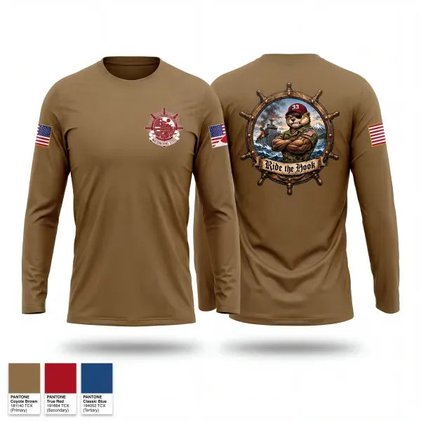 Long Sleeve Performance Shirt, Ride The Hook, Army, Teamtime, Team time, sublimation, custom sports apparel, team uniforms, spirit wear, spiritwear, sports uniforms, custom shirts, team store, custom team store, fundraiser sports, apparel fundraiser