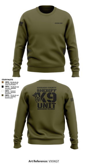 Crew Neck Sweatshirt, Chisago County K9 Unit, , Teamtime, Team time, sublimation, custom sports apparel, team uniforms, spirit wear, spiritwear, sports uniforms, custom shirts, team store, custom team store, fundraiser sports, apparel fundraiser