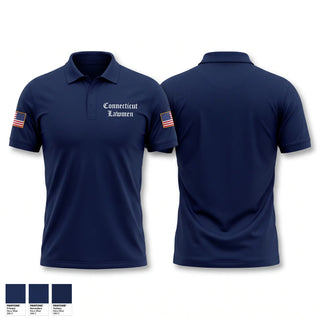 Short Sleeve Performance Polo, Connecticut Lawmen, Police, Teamtime, Team time, sublimation, custom sports apparel, team uniforms, spirit wear, spiritwear, sports uniforms, custom shirts, team store, custom team store, fundraiser sports, apparel fundraiser