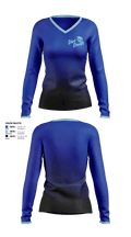 West Georgia Dirt Devils 45340684 Women's Long Sleeve V-neck Shirt - 2