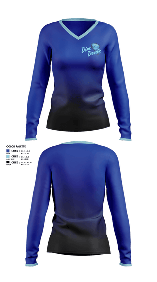 Womens Long Sleeve Vneck Shirt, West Georgia Dirt Devils, Softball, Teamtime, Team time, sublimation, custom sports apparel, team uniforms, spirit wear, spiritwear, sports uniforms, custom shirts, team store, custom team store, fundraiser sports, apparel fundraiser