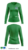 Emerald High Swim Aeroaunts 14114114 Women's Long Sleeve V-neck Shirt - 2
