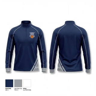 Quarter Zip Jacket, Paris Junior High, Men's Basketball, Teamtime, Team time, sublimation, custom sports apparel, team uniforms, spirit wear, spiritwear, sports uniforms, custom shirts, team store, custom team store, fundraiser sports, apparel fundraiser