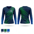 Heritage Prep Highlanders 54123200 Women's Long Sleeve V-neck Shirt - 1