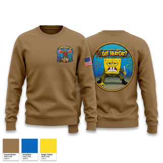 Crew Neck Sweatshirt, Corpsman temp check, Navy, Teamtime, Team time, sublimation, custom sports apparel, team uniforms, spirit wear, spiritwear, sports uniforms, custom shirts, team store, custom team store, fundraiser sports, apparel fundraiser