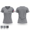 Camp Township Fire Department Women's Short Sleeve V-neck Shirt - 1