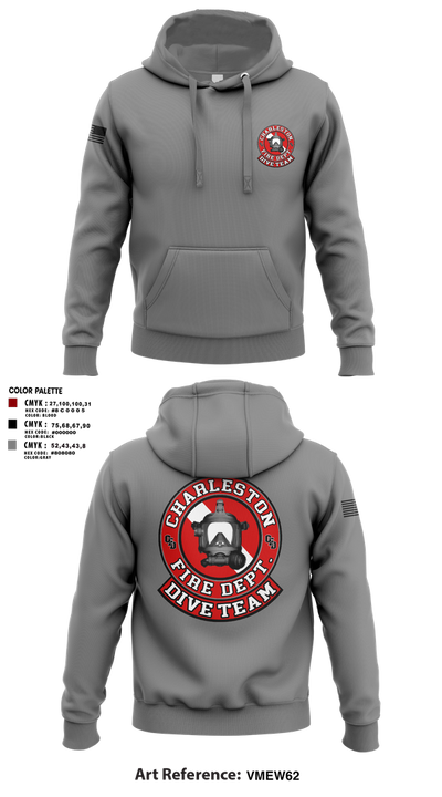 Charleston Fire Dept Dive Team 94862858 Hoodie - 3
