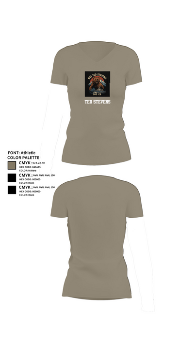 TED STEVENS 69093097 Women's Short Sleeve V-neck Shirt - 61