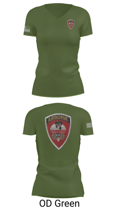 101st Airborne 37445934 Women's Short Sleeve V-neck Shirt - 48