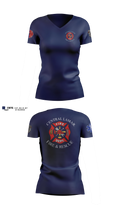 Central Lamar Fire & Rescue Women's Short Sleeve V-neck Shirt - 11