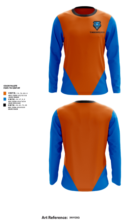 Timberwolves  Long Sleeve Performance Shirt 1