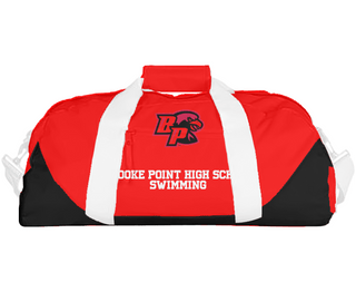 Duffle Bag, Brooke Point High School Swimming, Swimming, Teamtime, Team time, sublimation, custom sports apparel, team uniforms, spirit wear, spiritwear, sports uniforms, custom shirts, team store, custom team store, fundraiser sports, apparel fundraiser